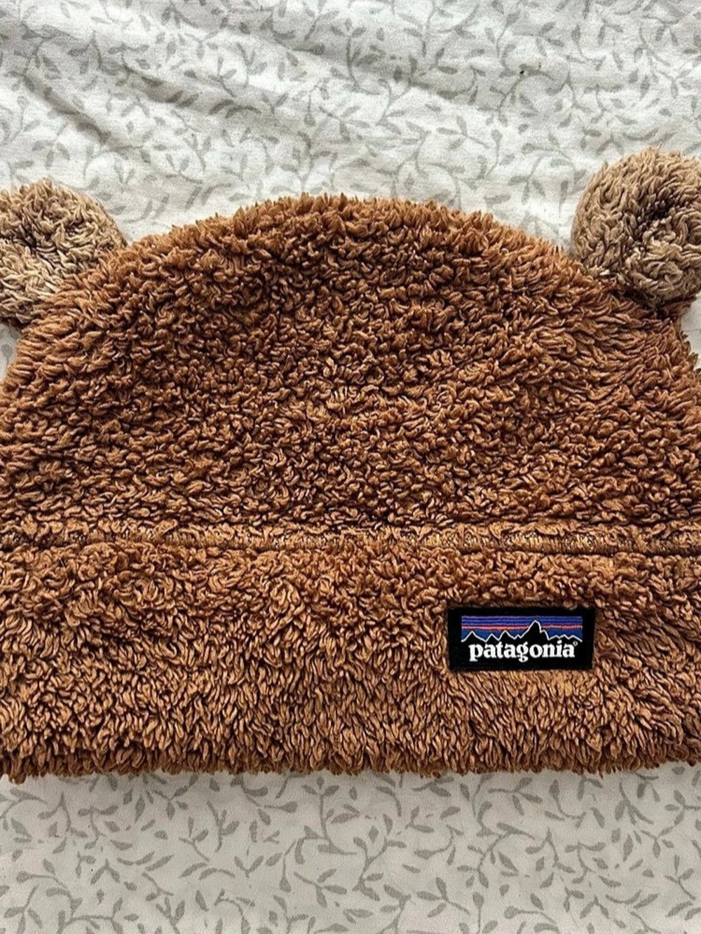Patagonia Baby Furry Friends Hat Bear Ear Fleece Brown